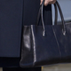 A close of up of Peng’s handbag.